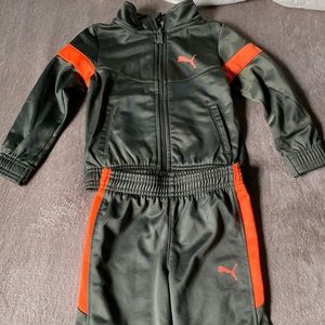Boys 2T matching Puma set zip up
